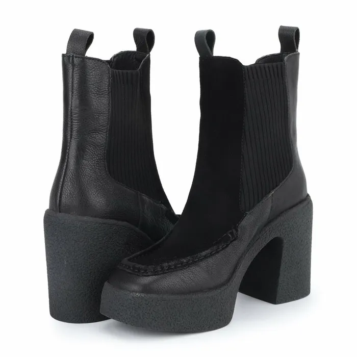 Vintage Havana Boots Booties Women HENRY 8211 BLACK Black
