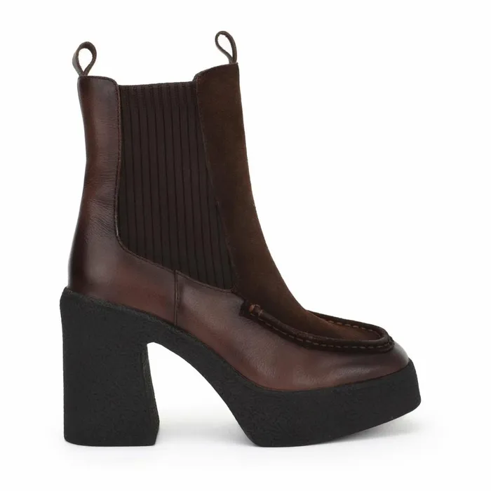 Vintage Havana Boots Booties Women HENRY 8211 BROWN Brown