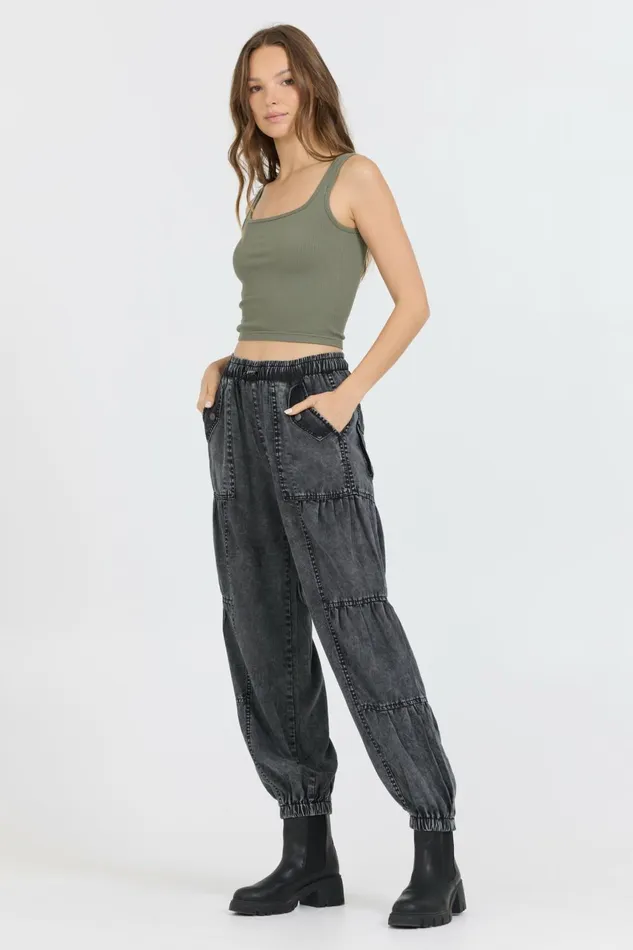 Vintage Havana Casual Tops Women Olive Seamless Tank Top Olive