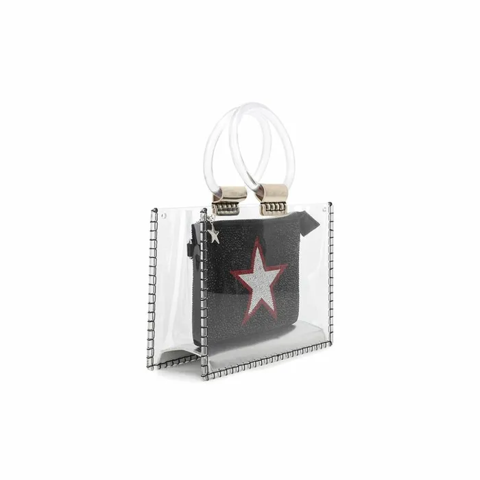 Vintage Havana Clear Bags Women MINI MOLLY 8211 BLACK SILVER