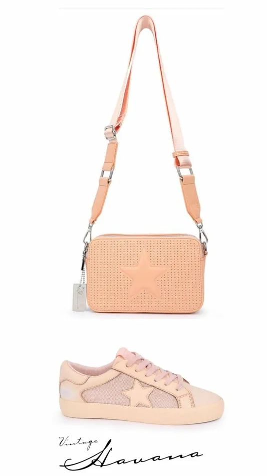 Vintage Havana Crossbody Women HENNA BAG 8211 PEACH