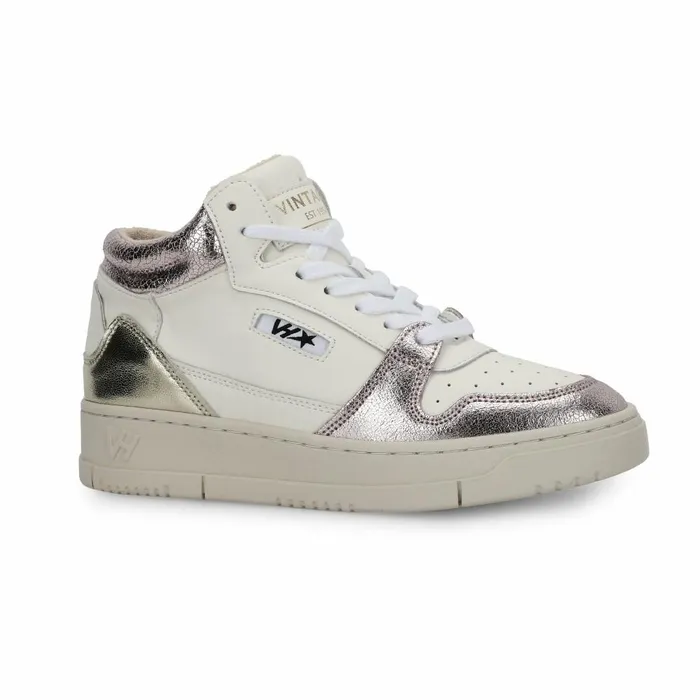 Vintage Havana High Tops Women CELESTE 3 8211 WHITE METALLIC White Metallic