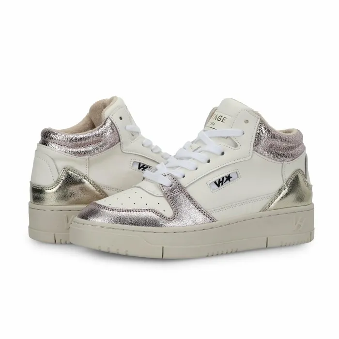 Vintage Havana High Tops Women CELESTE 3 8211 WHITE METALLIC White Metallic Vintage Havana High Tops Women CELESTE 3 8211 WHITE METALLIC White Metallic