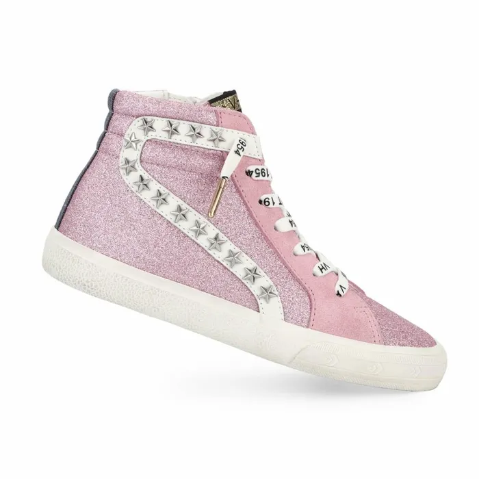 Vintage Havana High Tops Women KIDS WALLY HIGH 8211 PINK GLITTER Pink Glitter Vintage Havana High Tops Women KIDS WALLY HIGH 8211 PINK GLITTER Pink Glitter