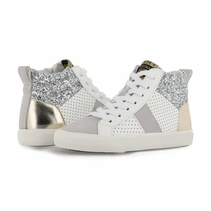 Vintage Havana Kids Sneakers Women KIDS DEDE 8211 WHITE SILVER GOLD White Silver Gold