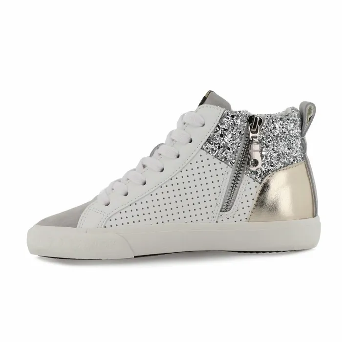 Vintage Havana Kids Sneakers Women KIDS DEDE 8211 WHITE SILVER GOLD White Silver Gold