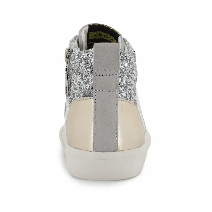 Vintage Havana Kids Sneakers Women KIDS DEDE 8211 WHITE SILVER GOLD White Silver Gold