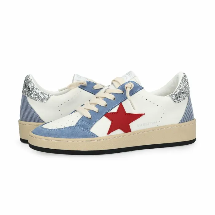 Vintage Havana Low Tops Women DENISSE 25 8211 BLUEREDSILVER GLITTER Blueredsilver Glitter Vintage Havana Low Tops Women DENISSE 25 8211 BLUEREDSILVER GLITTER Blueredsilver Glitter