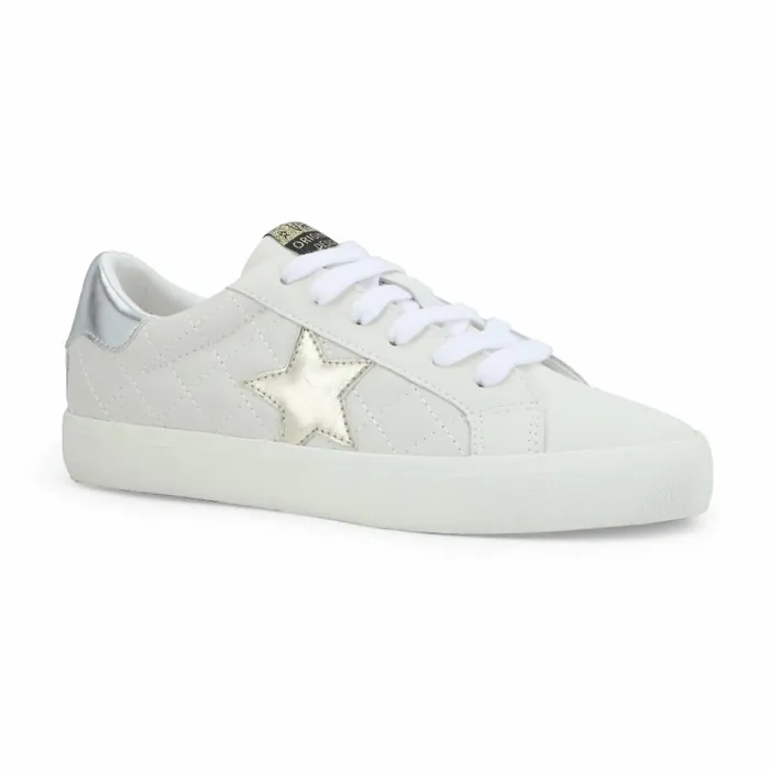 Vintage Havana Low Tops Women FLAIR 8211 WHITE QUILTED White Quilted