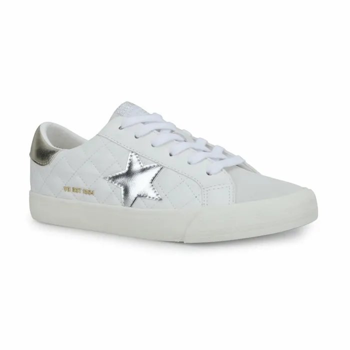 Vintage Havana Low Tops Women GRANDE 8211 WHITE GREY QUILTED White Grey Quilted Vintage Havana Low Tops Women GRANDE 8211 WHITE GREY QUILTED White Grey Quilted