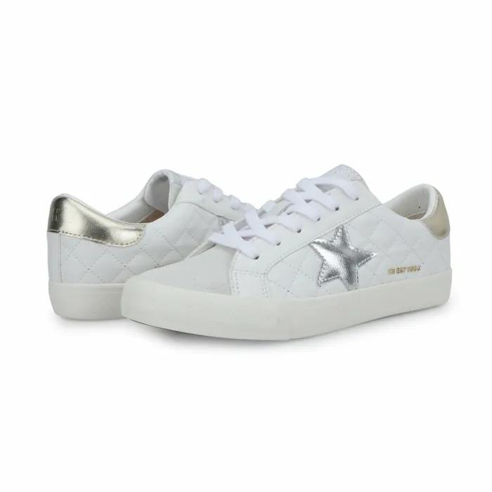 Vintage Havana Low Tops Women GRANDE 8211 WHITE GREY QUILTED White Grey Quilted Vintage Havana Low Tops Women GRANDE 8211 WHITE GREY QUILTED White Grey Quilted