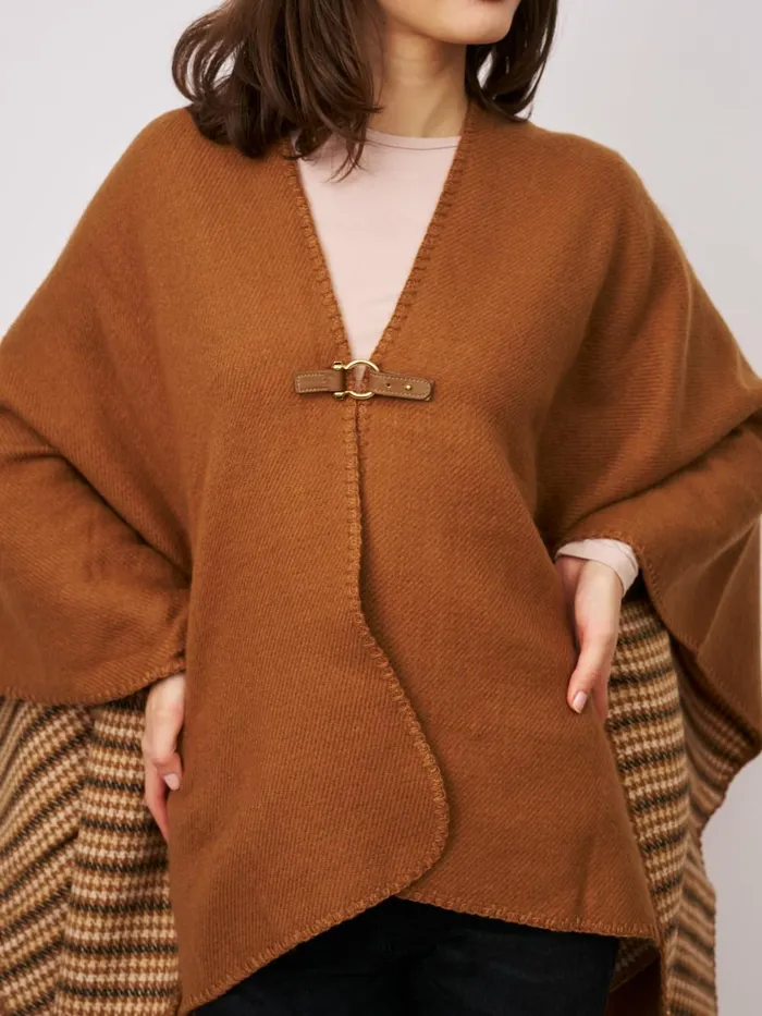 Vintage Havana Sweaters Women WHIPSTITCH RUANA 8211 TANIVORY One Size Vintage Havana Sweaters Women WHIPSTITCH RUANA 8211 TANIVORY One Size