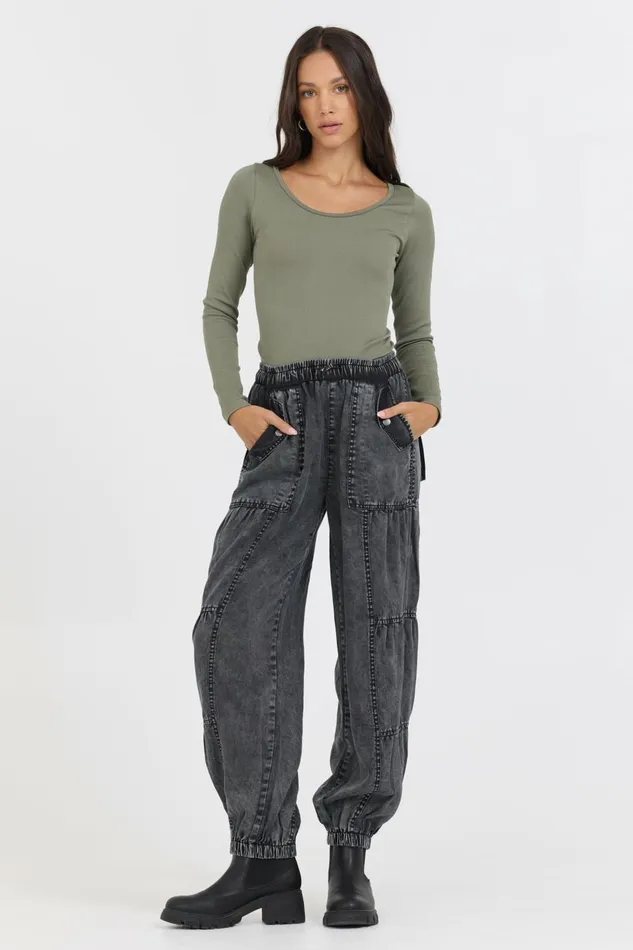 Vintage Havana Tees Women Olive Seamless Long Sleeve Tee Olive