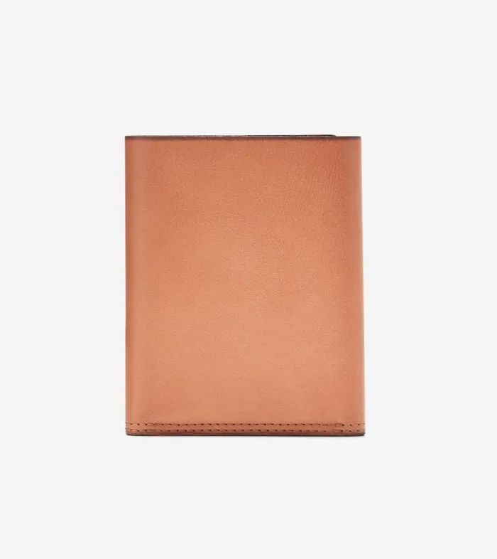 Wallets Men Cole Haan Raw Cut Vachetta Trifold Wallet Tan Wallets Men Cole Haan Raw Cut Vachetta Trifold Wallet Tan