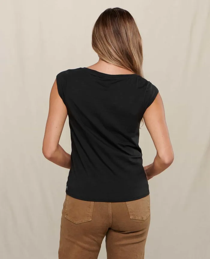 Women039s Anza Short Sleeve Shirt Black ToadandCo Tops and TShirts