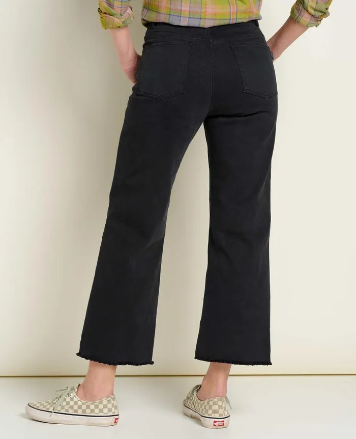 Women039s Balsam Seeded Cutoff Pant Washed Black ToadandCo Pants