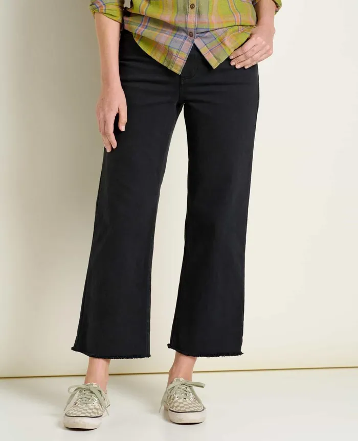 Women039s Balsam Seeded Cutoff Pant Washed Black ToadandCo Pants