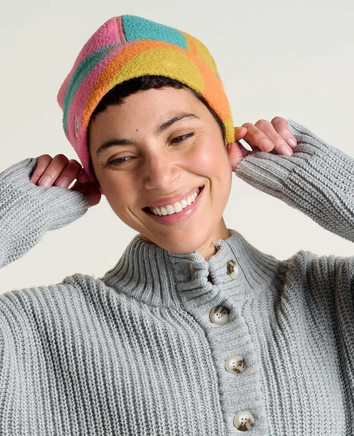 Women039s Campo Fleece Beanie Shapes Print ToadandCo Underwear and Accessories