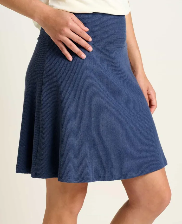 Women039s Chaka Cable Rib Skirt True Navy ToadandCo Skirts and Skorts