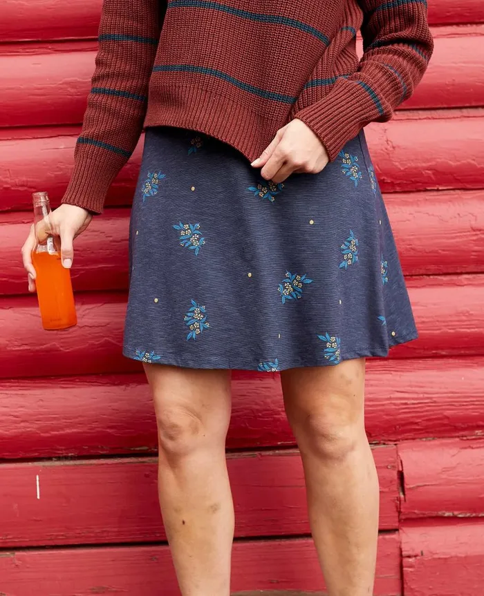 Women039s Chaka Skirt True Navy Spray Print ToadandCo Skirts and Skorts