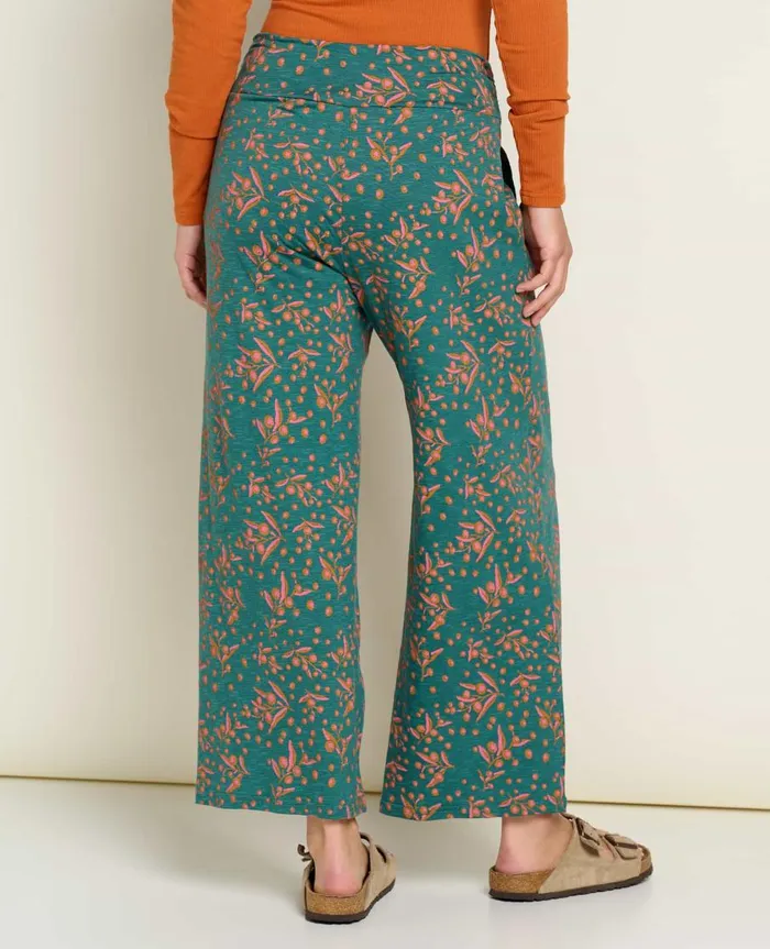 Women039s Chaka Wide Leg Pant Jasper Seedpod Print ToadandCo Pants