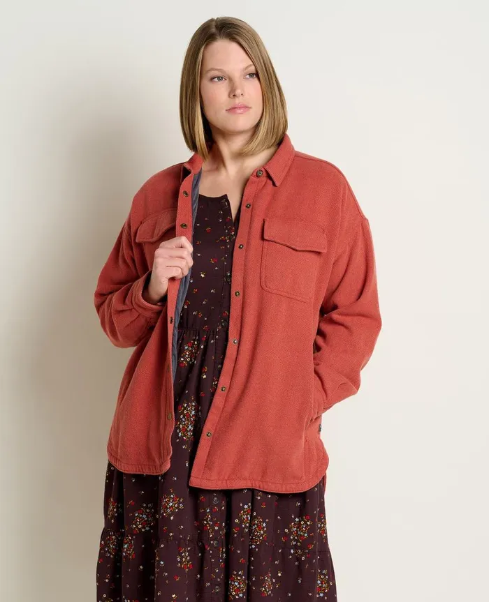 Women039s Conifer Shirt Jacket Cinnamon ToadandCo Tops and TShirts