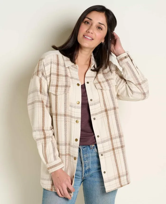 Women039s Conifer Shirt Jacket Oatmeal ToadandCo Tops and TShirts