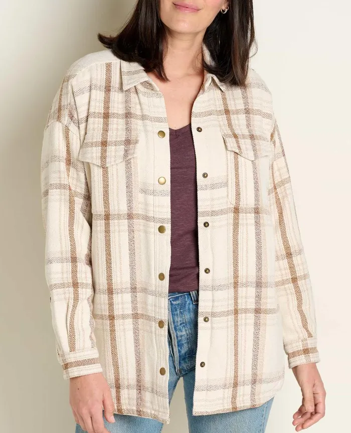 Women039s Conifer Shirt Jacket Oatmeal ToadandCo Tops and TShirts