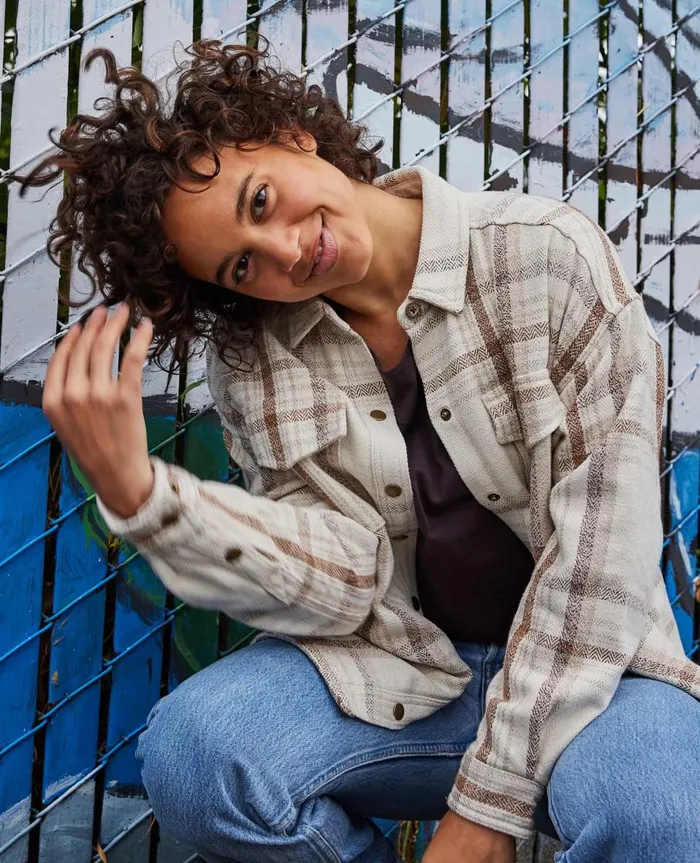 Women039s Conifer Shirt Jacket Oatmeal ToadandCo Tops and TShirts