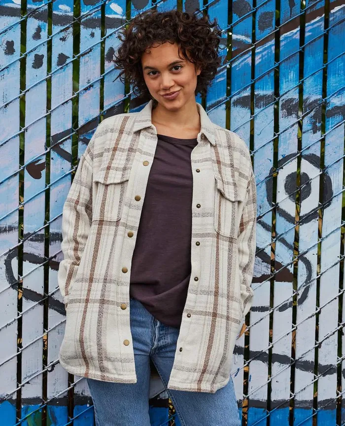 Women039s Conifer Shirt Jacket Oatmeal ToadandCo Tops and TShirts