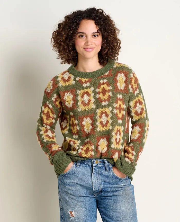 Women039s Cotati Dolman Sweater Granny Square ToadandCo Sweaters