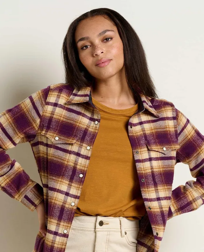Women039s Folk Yeah Shirt Jacket Blackberry ToadandCo Tops and TShirts