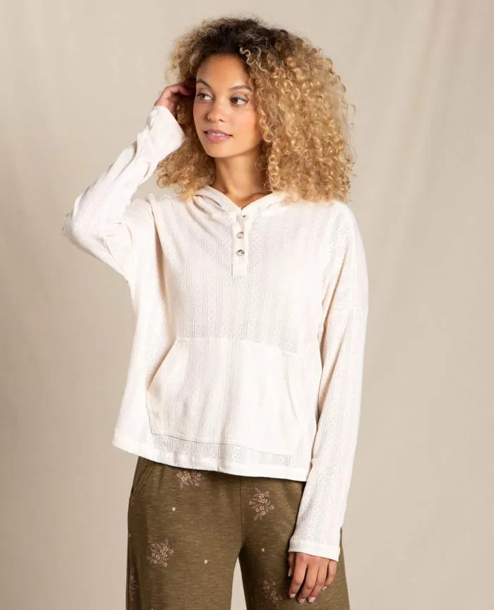 Women039s Foothill Pointelle Hoodie Salt ToadandCo Loungewear and Sleep