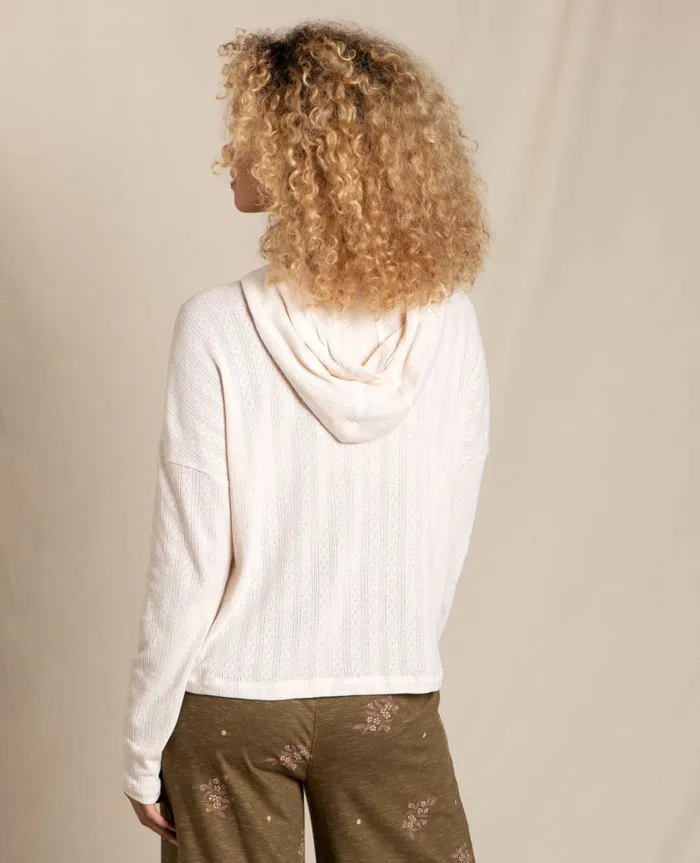 Women039s Foothill Pointelle Hoodie Salt ToadandCo Loungewear and Sleep