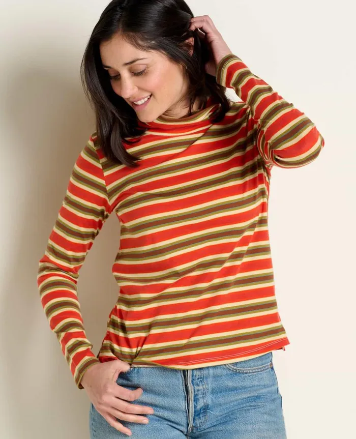 Women039s Maisey Long Sleeve TNeck Grenadine Stripe ToadandCo Tops and TShirts Women039s Maisey Long Sleeve TNeck Grenadine Stripe ToadandCo Tops and TShirts