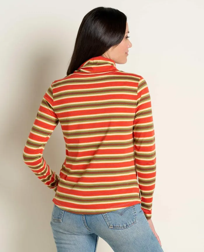 Women039s Maisey Long Sleeve TNeck Grenadine Stripe ToadandCo Tops and TShirts