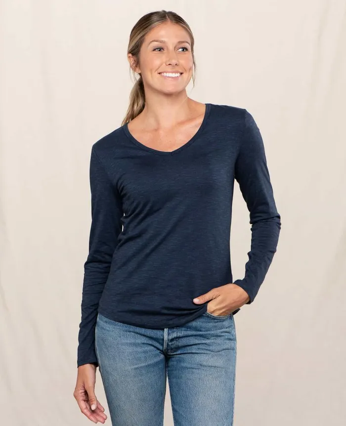 Women039s Marley II Long Sleeve Tee True Navy ToadandCo Loungewear and Sleep