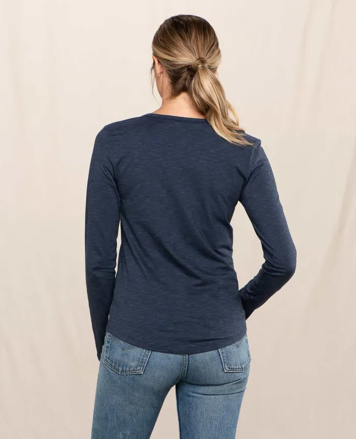 Women039s Marley II Long Sleeve Tee True Navy ToadandCo Loungewear and Sleep
