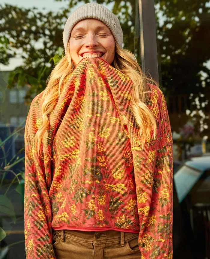 Women039s McCloud Long Sleeve Pullover Dreamsicle Print ToadandCo Tops and TShirts