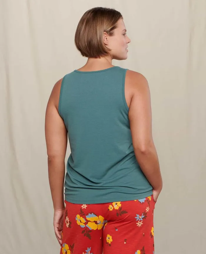 Women039s Piru Henley Tank Silver Pine ToadandCo Loungewear and Sleep