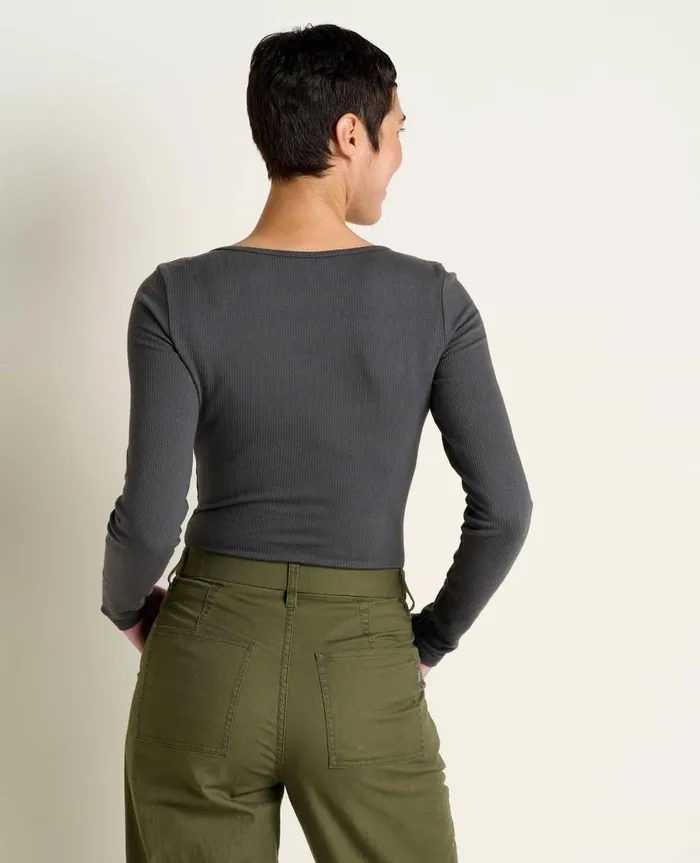 Women039s Ponderosa Long Sleeve Bodysuit Soot ToadandCo Tops and TShirts