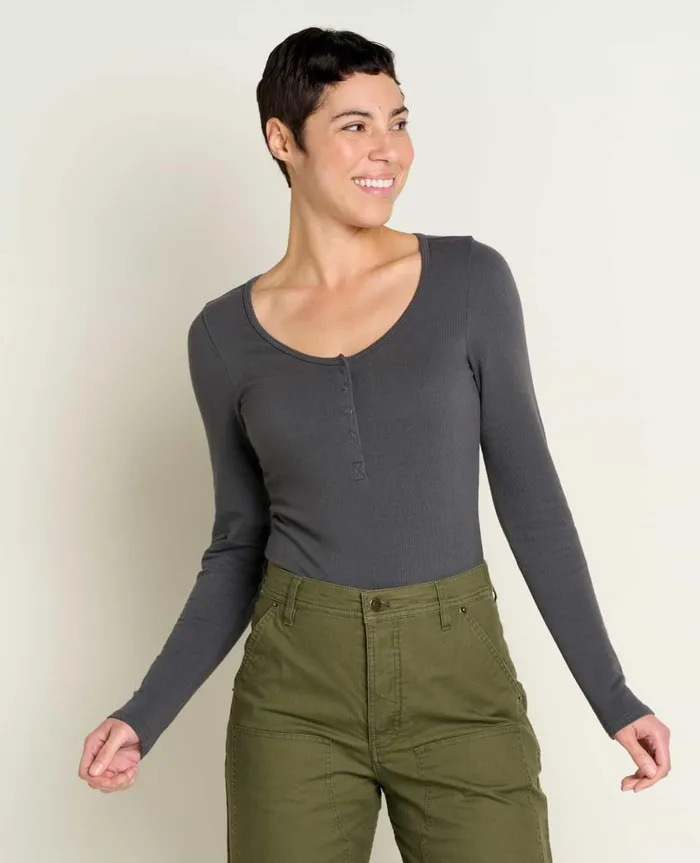 Women039s Ponderosa Long Sleeve Bodysuit Soot ToadandCo Tops and TShirts