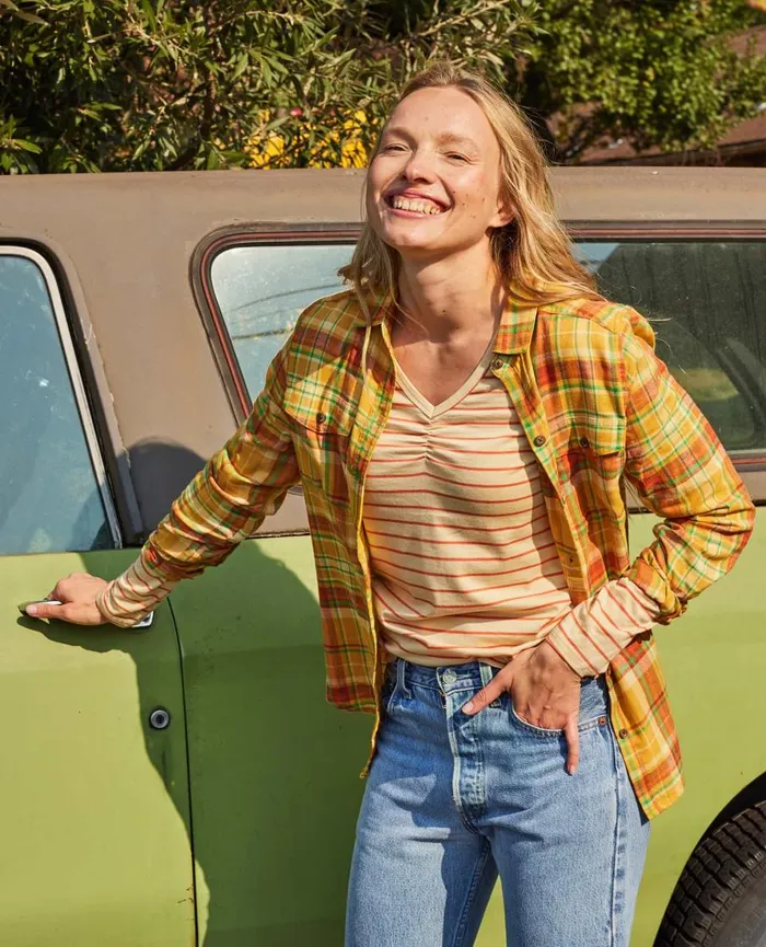 Women039s ReForm Flannel Shirt Acorn ToadandCo Tops and TShirts