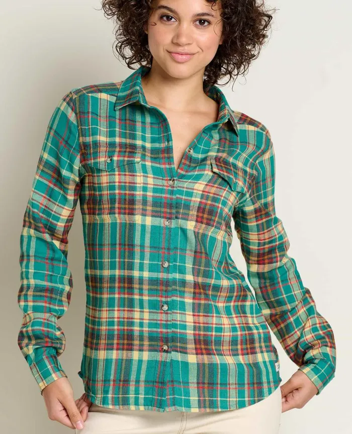 Women039s ReForm Flannel Shirt Cyan ToadandCo Tops and TShirts