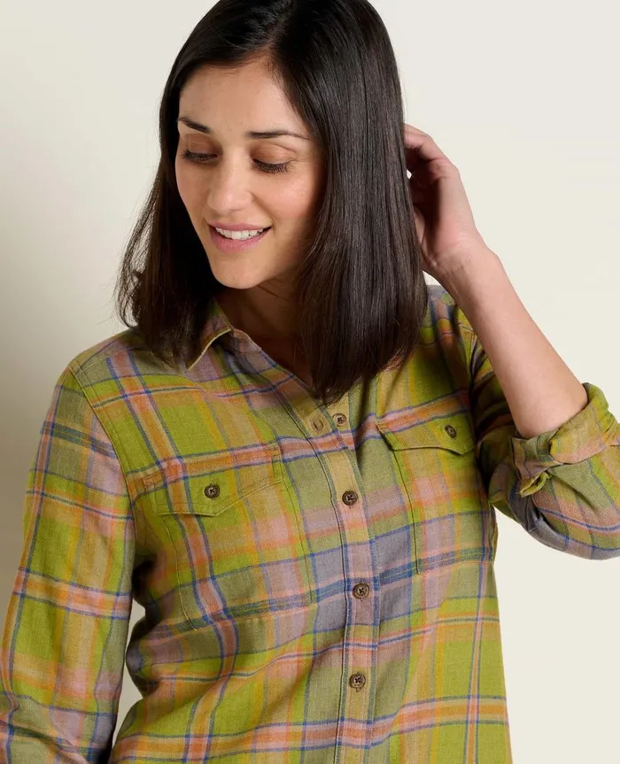 Women039s ReForm Flannel Shirt Faded Lilac ToadandCo Flannels