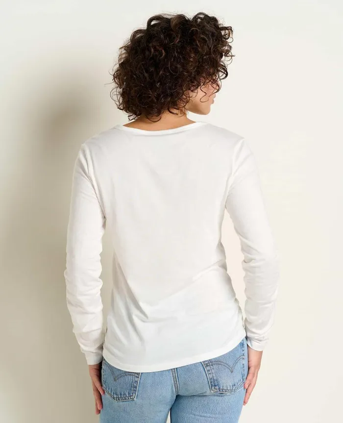 Women039s Rose Long Sleeve Tee Egret ToadandCo Tops and TShirts