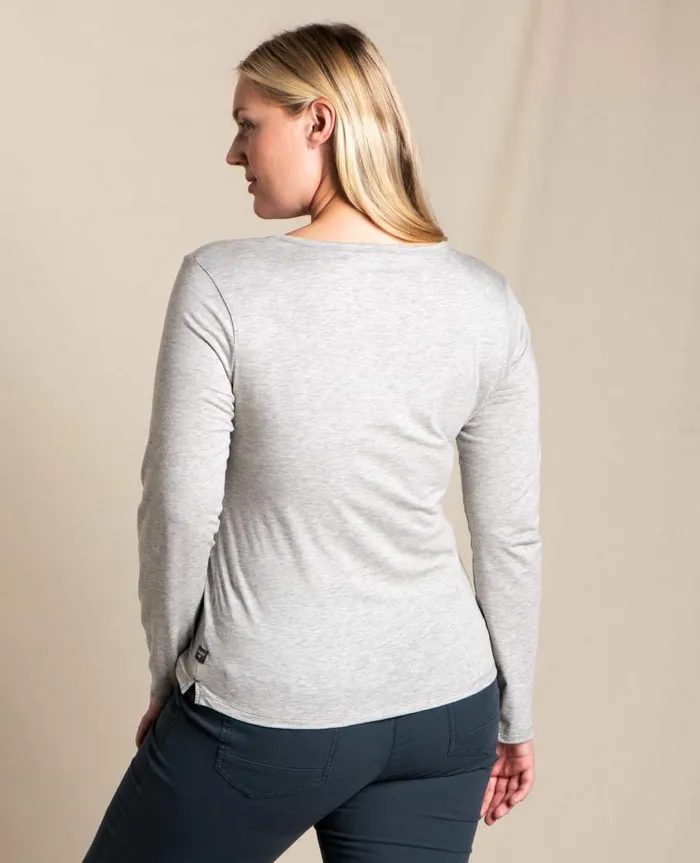 Women039s Rose Long Sleeve Tee Heather Grey ToadandCo Tops and TShirts