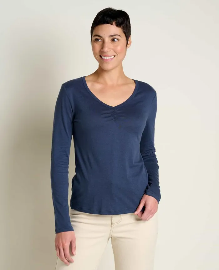 Women039s Rose Long Sleeve Tee True Navy ToadandCo Tops and TShirts
