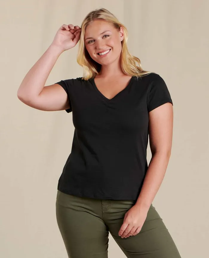 Women039s Rose Short Sleeve Tee Black ToadandCo Tops and TShirts