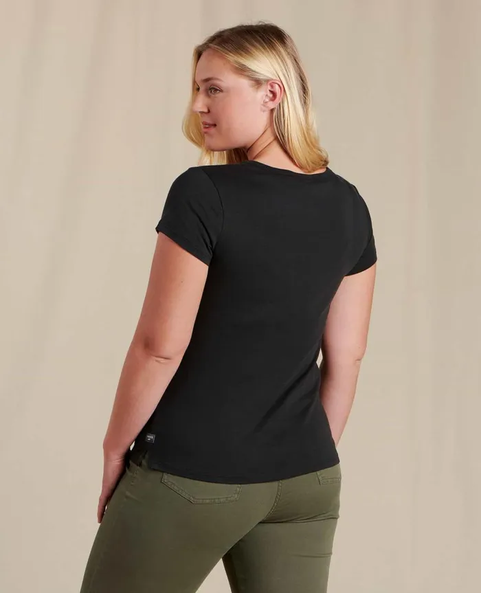 Women039s Rose Short Sleeve Tee Black ToadandCo Tops and TShirts